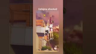 Ushijima shocked haikyuu anime [upl. by Eirol319]