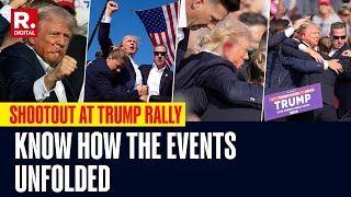 Donald Trump Escapes Assassination Bid In Pennsylvania Heres How Events Unfolded At Election Rally [upl. by Stickney770]