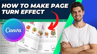 How To Make Page Turn Effect in Canva Tutorial [upl. by Lleryd278]