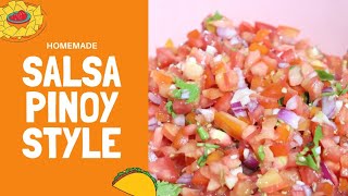 Homemade Salsa Pinoy Style Easy to make ready in 3 MINUTES Mrs LVC Kitchen [upl. by Akiras734]