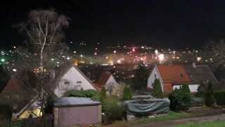 7 Minuten Feuerwerk auf dem Wartberg Pforzheim an Silvester [upl. by Andromache]