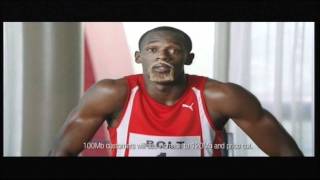 VIRGIN MEDIA 3rd ADVERT FEAT USAIN BOLT JAN 2012 [upl. by Doolittle]