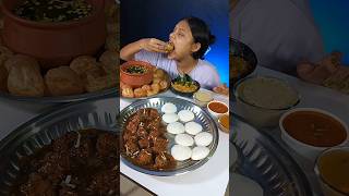 Spicy Golgappa And Manchurian Balls Eating Challenge  Panipuri  Indian Street Food Mukbang shorts [upl. by Nerraj]