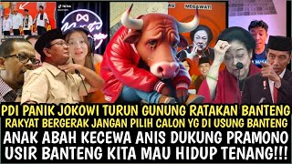 USIR BANTENG KITA MAU HIDUP TENANGpdip semakin panik jokowi turun gunung bratakan banteng [upl. by Krakow711]