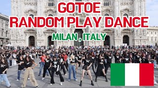 GOTOEs KPOP RANDOM PLAY DANCE in MilanItaly feat DKBCandy Shop [upl. by Llerdna224]