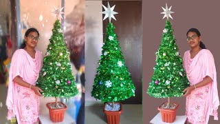 Diy inexpensive Christmas tree 2023  Make your own Christmas tree at home with Cardboard [upl. by Pachton]