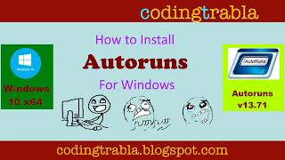 Video Tutorial Install Autoruns v1371  utility for Windows byND [upl. by Karil55]