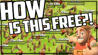 Clash of Clans FREE Account  No Longer RUSHED [upl. by Riedel]