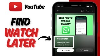 How to Find Watch Later on YouTube 2024 [upl. by Philbert]