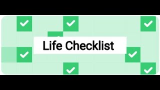 Completing a life checklist [upl. by Market]