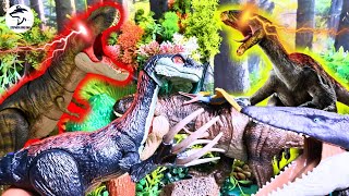 HUGE Dinosaur Jurassic World Jurassic period Cretaceous T Rex Indominus Rex Giganotosaurus amp MORE [upl. by Benny]