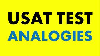 USAT AnalogiesAnalogies for HEC USAT Test Fully explained [upl. by Neruat380]