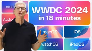 Apple WWDC 2024 keynote in 18 minutes [upl. by Lakin543]