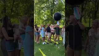 Gender reveal turns Triplet surprise 🎉 baby pregnancy cute genderreveal mom dad surprise [upl. by Etka]