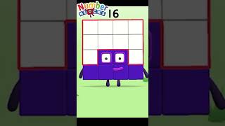 Numberblocks World App Meet Numberblocks Sixteen  Fun Game for Kids shorts [upl. by Enuj]