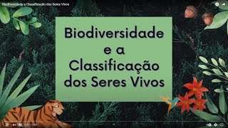 Biodiversidade e Classificação dos Seres Vivos [upl. by Joao]