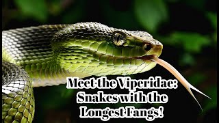 Meet the Viperidae Snakes with the Longest Fangs [upl. by Ayatal472]