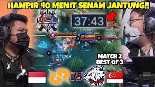 MATCH 40 MENIT GILA Sumpah nontonnya Juga TEGANG BGT COY MATCH 2 RRQ VS EVOS [upl. by Etnelav97]