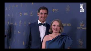 Alyssa Healy amp Mitchell Starc  Blue Carpet Interview  Australian Cricket Awards 2024 [upl. by Winsor]