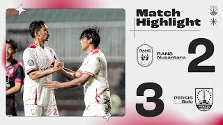 Match Highlights PERSIS vs RANS  Matchday 29 Liga 1 [upl. by Harve]