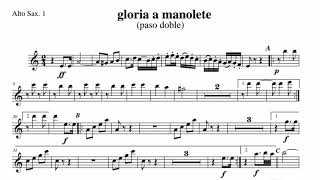 gloria manolete pasodoble partitura [upl. by Anoel]