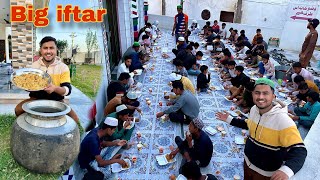 BIG IFTAR in MASJID  Pory Village Ke Liye iftari 😋🥰 [upl. by Enyak]