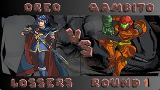 Steelex Perymeter  Oreo Marth Vs Gambito Samus  Lossers Round 1 [upl. by Kablesh667]