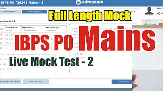 🎯Oliveboard IBPS PO Live Mock Test3  Full Length Mock  How to Attempt Mock  ibpspo ibps [upl. by Weinert]