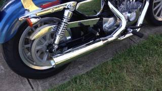 My 2005 Harley Davidson 883 Sportster with Cobra Power Pro HP Exhaust and Hammer Performance Intake [upl. by Albrecht]