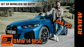 BMW i4 M50 im Test 2022 Ist die ElektroLimo mit 544 PS wirklich so gut 💙💨 Fahrbericht  Review [upl. by Gorlin517]