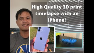 How to Make iPhone 3D Print Timelapse Octolapse iPhone 4k No Wiring [upl. by Morey]