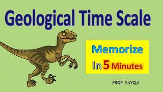 Geological Time Scale and Fossils l Memorize time scale chart in 5 minutes [upl. by Yllus225]