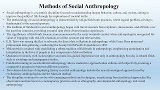 Methods of Social Anthropology [upl. by Ardien437]