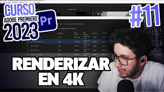 Como Exportar o Renderizar en 4K en Adobe Premiere  Curso Adobe Premiere Pro 2024  Capítulo 11 [upl. by Neb]