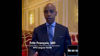 Dr Fritz François from NYU Langone Health talks about Healthcare Innovation [upl. by Arahsak]