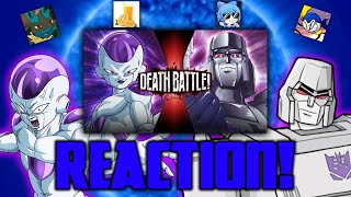 Frieza vs Megatron Death Battle REACTION [upl. by Noissap]