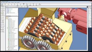 3D Shredder Model using movement simulation in 3D modeling software [upl. by Ahseikan]