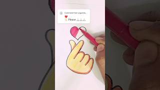 Finger Heart 🫰♥️ Emoji  Hand with Index Finger amp Thumb Crossed viral trending shorts ytshorts [upl. by Louella]