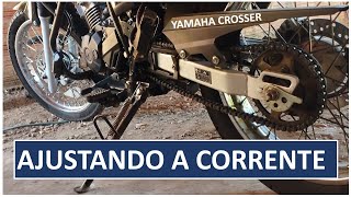 AJUSTANDO A CORRENTE DA CROSSER  Segundo o Manual da YAMAHA [upl. by Stuart]