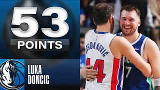 Luka Doncic GOES OFF for 53 Points in Mavericks W  January 30 2023 [upl. by Hubey]