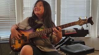 Ambrosia quotYoure the only womanquot Bass cover by 11 yo [upl. by Temp]