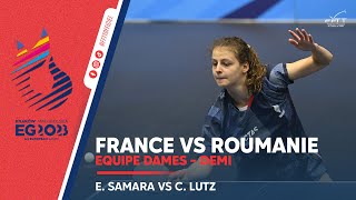 Camille LUTZ vs Elizabeta SAMARA  Jeux Européens  DemiFinale par équipe [upl. by Drallim]