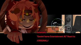 Solarballs quotGemini Home Entertainment AUquot React to Original SolarballsOriginal idea [upl. by Notsej932]