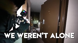 Exploring Abandoned Homeless Hotel  Ran Into Squatters [upl. by Mariann]