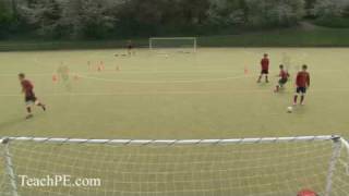 Soccer Drills  Dribbling Skills  Beat the Player [upl. by Trudie]