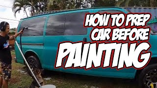 😎🚙 How to Prep Car Before Painting  Must Have Auto Body Tools  Tips on Painting Door Jambs 😎🏝 [upl. by Skricki]