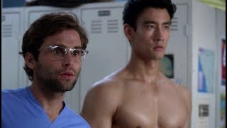 Beijo gay de Dr Levi Schmitt e Dr Nico Kim  Greys Anatomy [upl. by Stephannie]