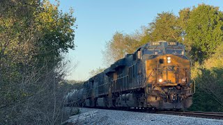 CSX ET44AH 3311 w Nice Crew Leads Manifest M54106 on 10724 [upl. by Sauncho517]