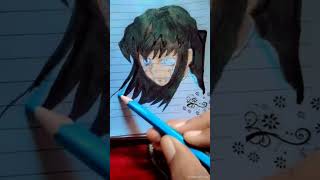 Drawing Muichiro tokito kimetsunoyaiba [upl. by Chelsey]