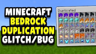 INSANE DUPLICATION GLITCH For Minecraft Bedrock Edition That Works [upl. by Dee]